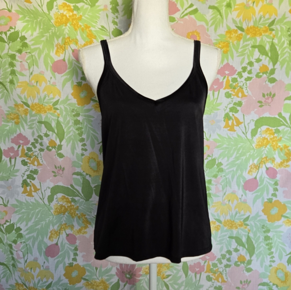 Vintage Black Slip Tank